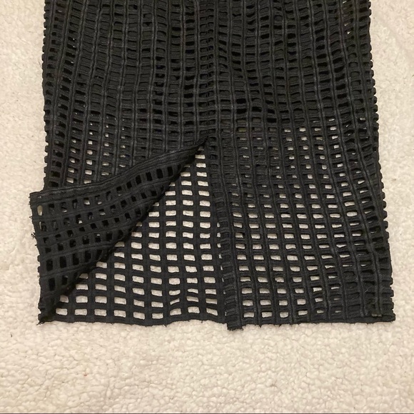 - ENDLESS ROSE Black see-through window pane skirt - Picture 5 of 11